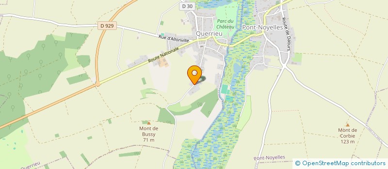 localisation de l'entreprise COQUELLE CLAUDE ET FILS à QUERRIEU