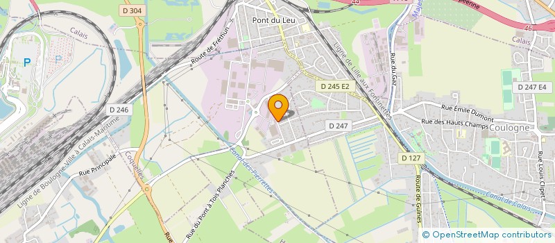 localisation de l'entreprise COQUELLES TEINTURES à COQUELLES