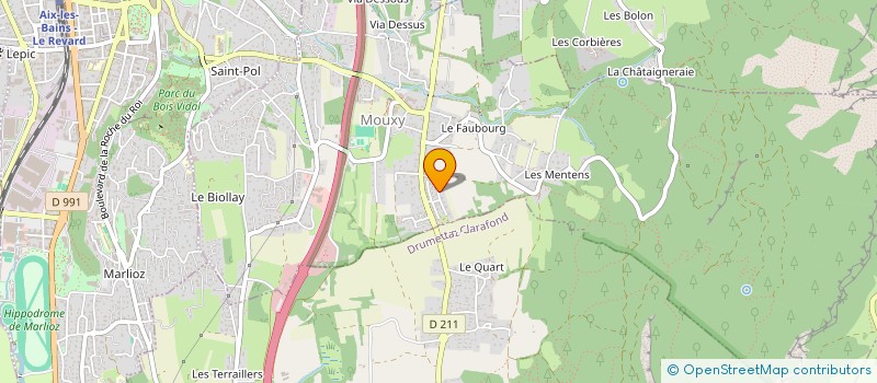 localisation de l'entreprise COQUELY  MOUXY