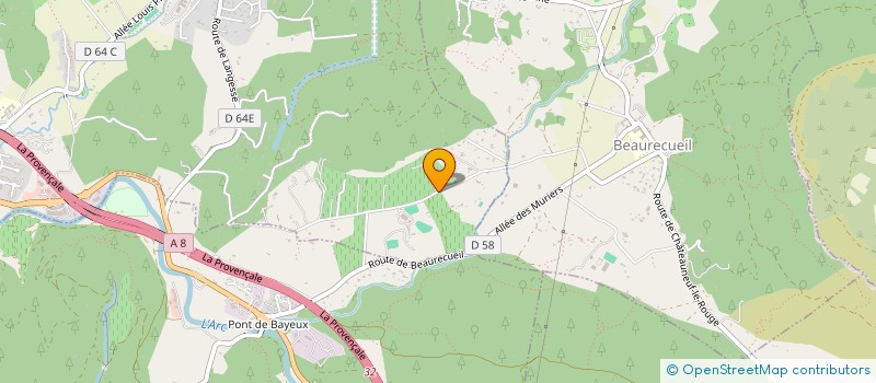 localisation de l'entreprise COQUET  LE THOLONET