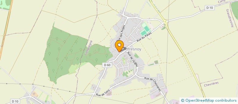 localisation de l'entreprise COQUET  GRANDFRESNOY