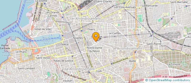 localisation de l'entreprise COQUET BAR DE LA PLAINE à MARSEILLE