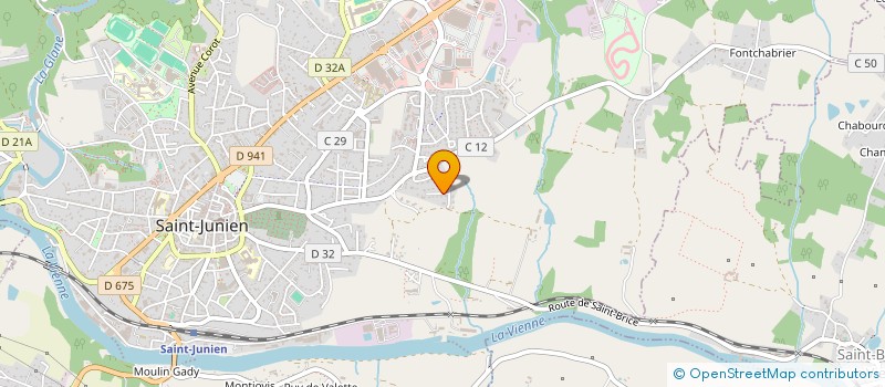 localisation de l'entreprise COQUET STCC à SAINT-JUNIEN