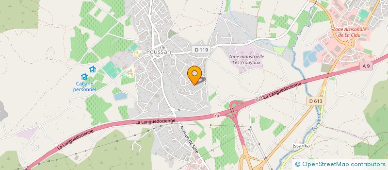 localisation de l'entreprise COQUILLAGES & ARESQUIERS  POUSSAN