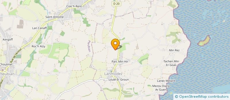 localisation de l'entreprise COQUILLAGES DU SILLON  LANMODEZ