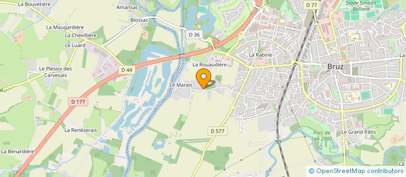localisation de l'entreprise COQUILLAGES ET COQUELICOTS  BRUZ