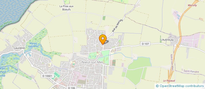 localisation de l'entreprise COQUILLAGES ET CRUSTACES  NIEUL-SUR-MER