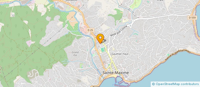 localisation de l'entreprise COQUILLAGES ET CRUSTACES GOLFE DE ST TROPEZ à SAINTE-MAXIME