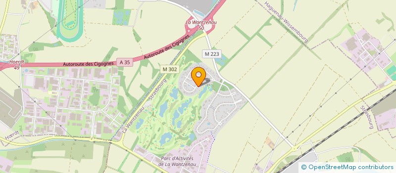 localisation de l'entreprise COQUILLAGES ET PAPILLON  LA WANTZENAU