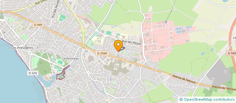 localisation de l'entreprise COQUILLE DE NOIX à LES SABLES D'OLONNE