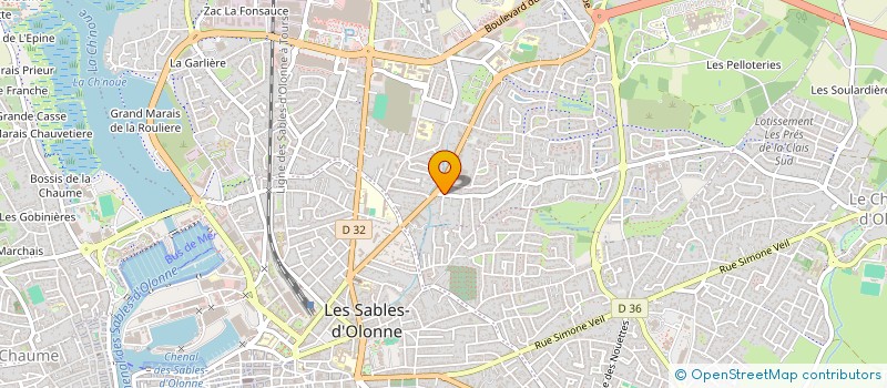 localisation de l'entreprise COQUILLES ET CARAPACES à LES SABLES-D'OLONNE