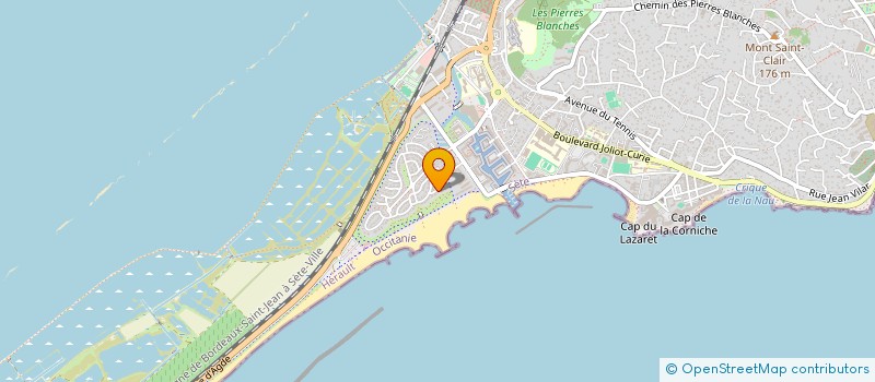 localisation de l'entreprise COQUILLETTE  SETE