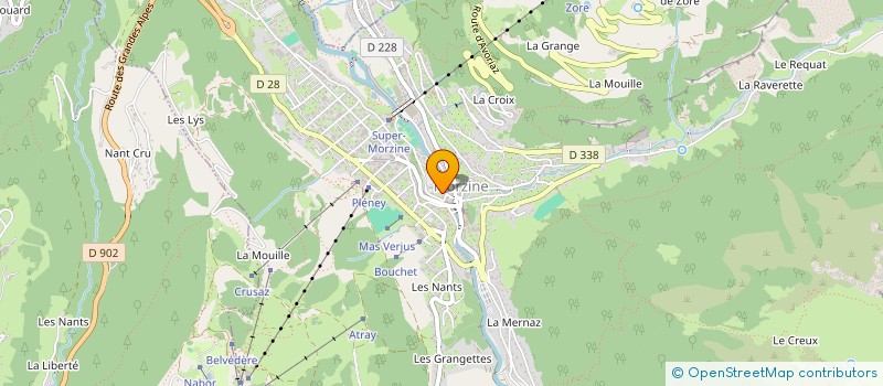 localisation de l'entreprise COQUILLETTE à MORZINE