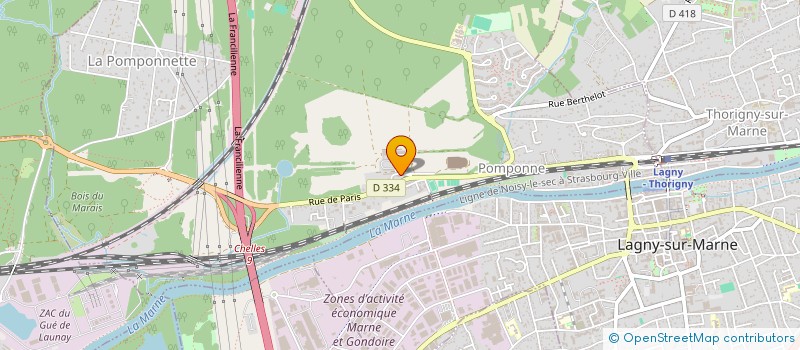 localisation de l'entreprise COQUILLETTE ET COMPAGNIE à POMPONNE