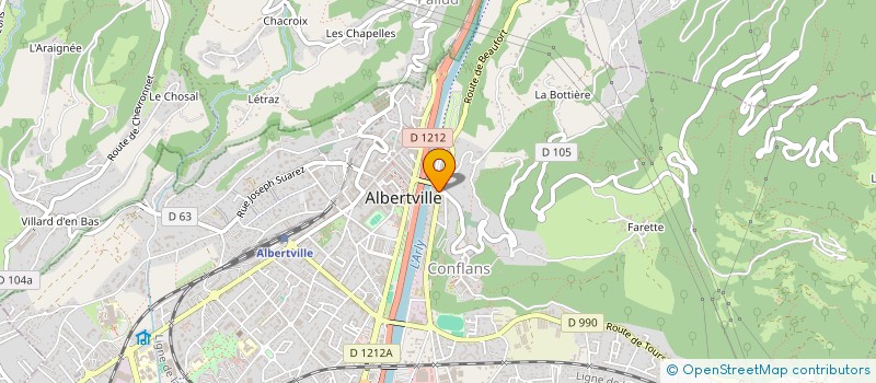 localisation de l'entreprise COQUILLETTES à ALBERTVILLE