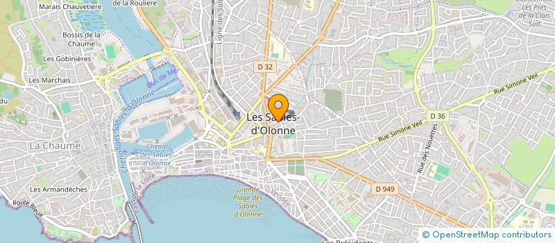 localisation de l'entreprise COQUILLETTES JAMBON à LES SABLES D'OLONNE