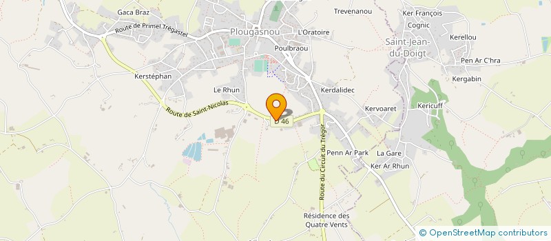 localisation de l'entreprise COQUIN FRERES  PLOUGASNOU