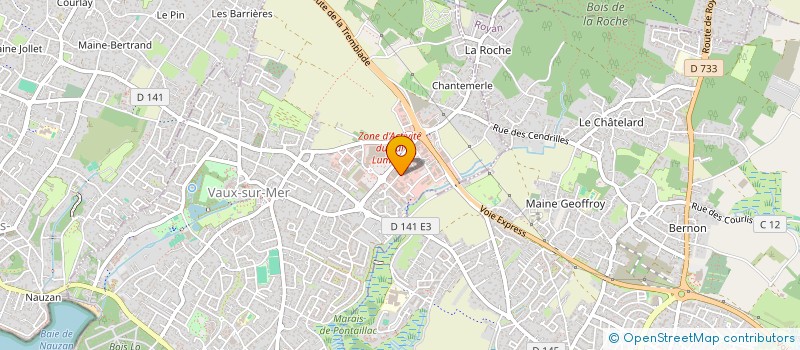 localisation de l'entreprise COR  VAUX-SUR-MER