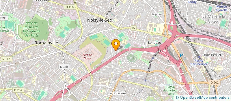 localisation de l'entreprise COR.BAT à NOISY-LE-SEC