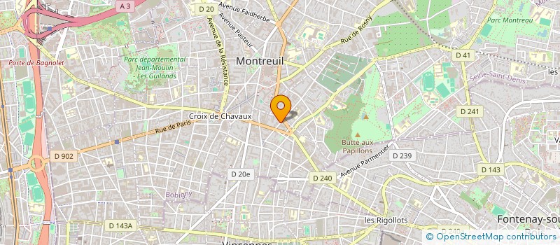 localisation de l'entreprise COR CONDORCET 42 à MONTREUIL