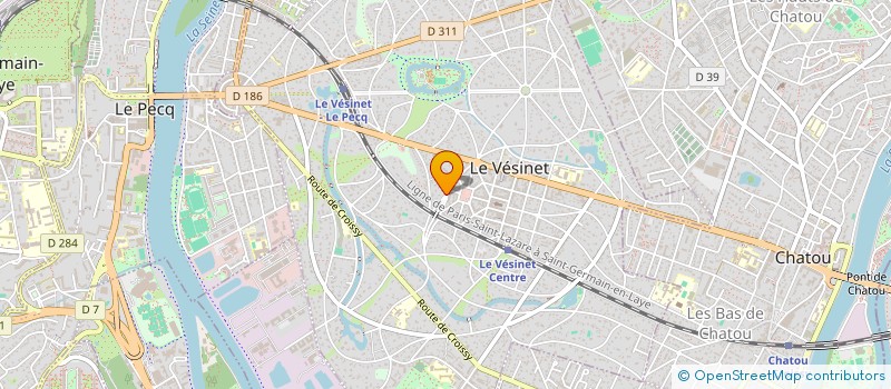 localisation de l'entreprise COR'EX  LE VESINET