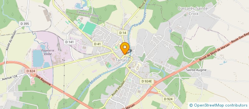 localisation de l'entreprise COR IN BEAUTE à TARTAS