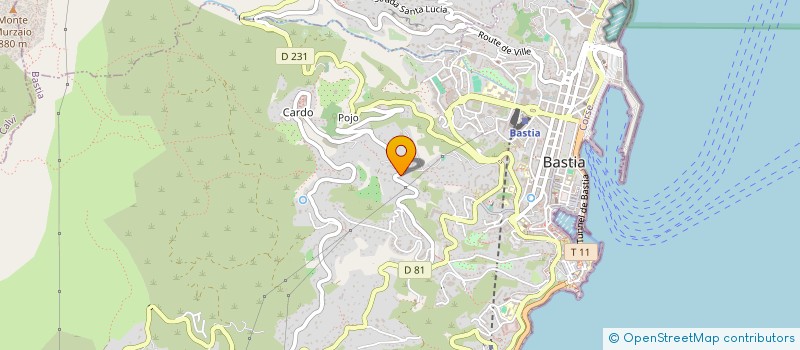 localisation de l'entreprise COR'SPERTU, W.O.C. à BASTIA