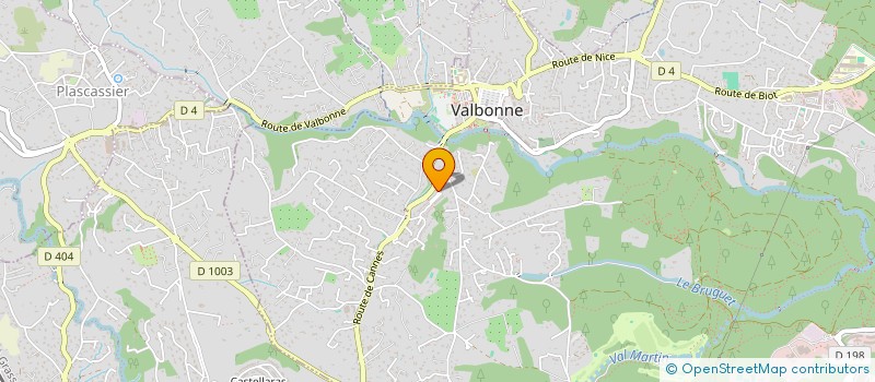 localisation de l'entreprise COR UNUM DELESCLUSE  VALBONNE