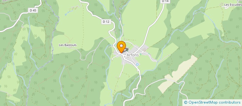 localisation de l'entreprise CORA  ARFONS