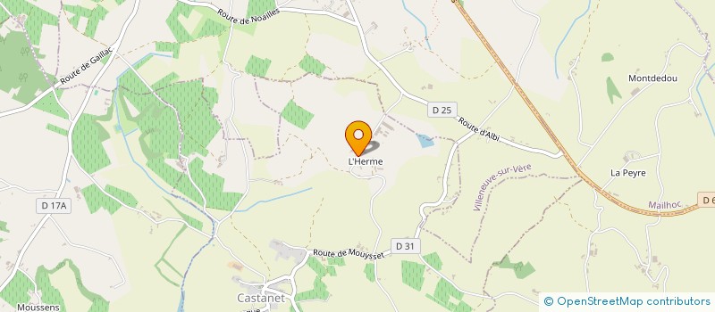 localisation de l'entreprise CORA  CASTANET