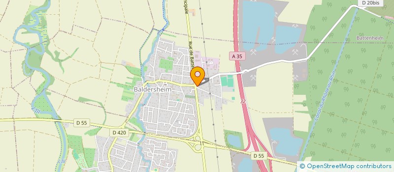 localisation de l'entreprise CORA'LYS COIFFURE  BALDERSHEIM