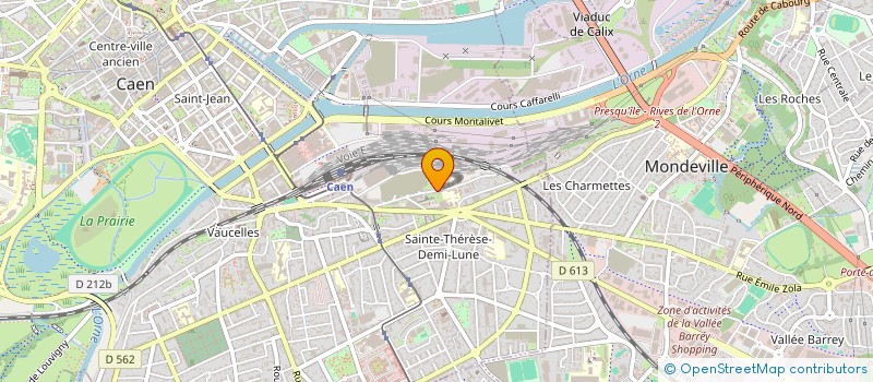 localisation de l'entreprise CORACASS à CAEN