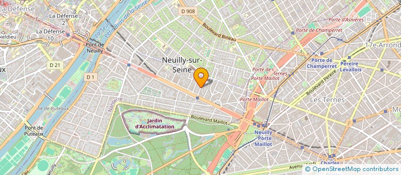 localisation de l'entreprise CORAIL à NEUILLY-SUR-SEINE