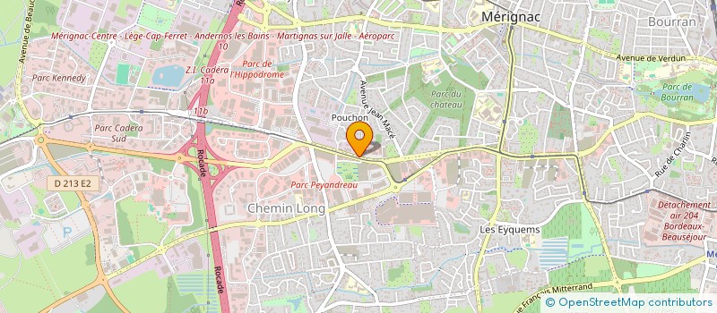 localisation de l'entreprise CORAIL à MERIGNAC