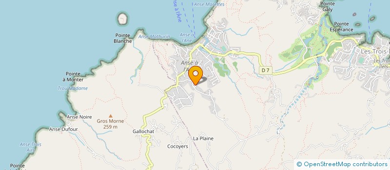 localisation de l'entreprise CORAIL 70 à LES TROIS-ILETS