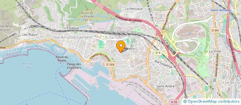 localisation de l'entreprise CORAIL à MARSEILLE