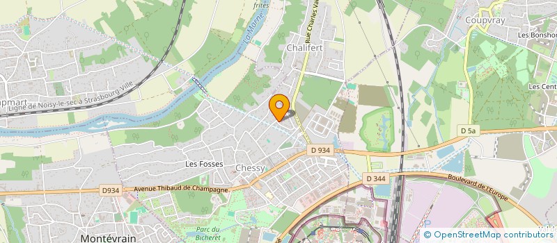 localisation de l'entreprise CORAIL  CHESSY