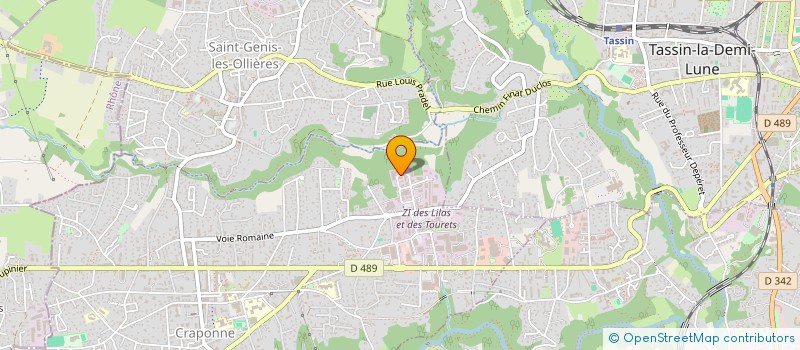 localisation de l'entreprise CORAIL-CONCEP ORGAN REAL AMEN INT LOCAUX  CRAPONNE