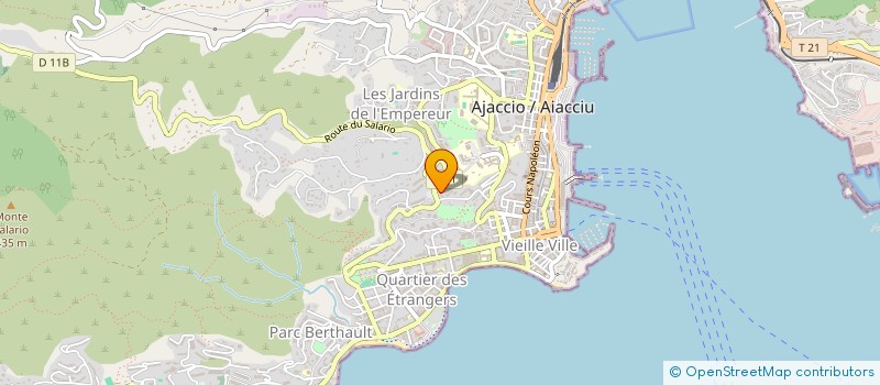 localisation de l'entreprise CORAIL DIAMANT  AJACCIO