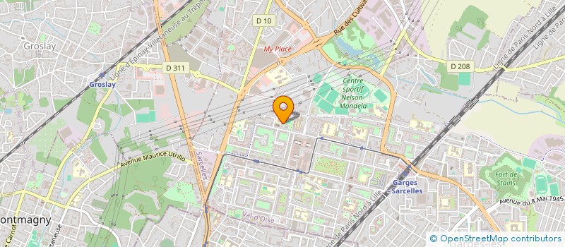localisation de l'entreprise CORAIL ENERGIE à SARCELLES