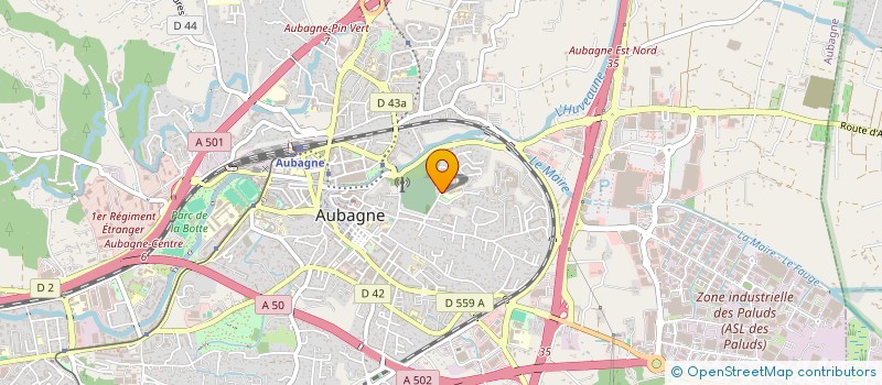 localisation de l'entreprise CORAIL EXPRESS  AUBAGNE