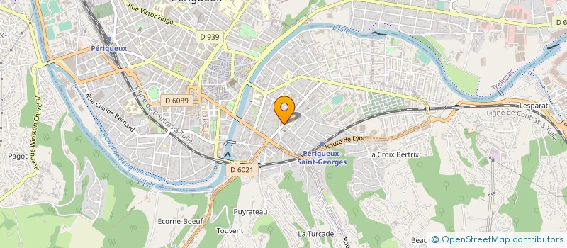 localisation de l'entreprise CORAIL IMMOBILIER à PERIGUEUX