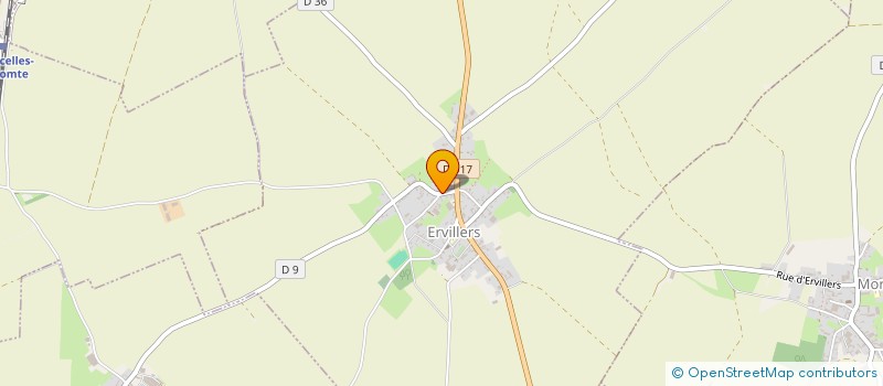 localisation de l'entreprise CORAIL INNOVATION  ERVILLERS