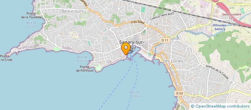 localisation de l'entreprise CORAIL INVESTISSEMENT à SANARY-SUR-MER