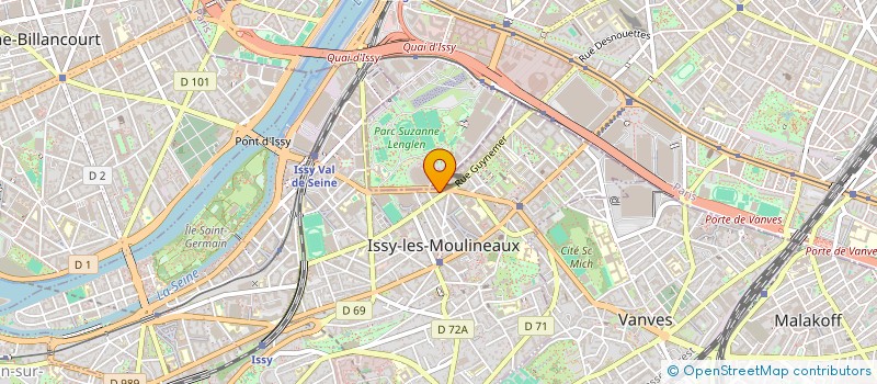 localisation de l'entreprise CORAIL ISSY à ISSY-LES-MOULINEAUX
