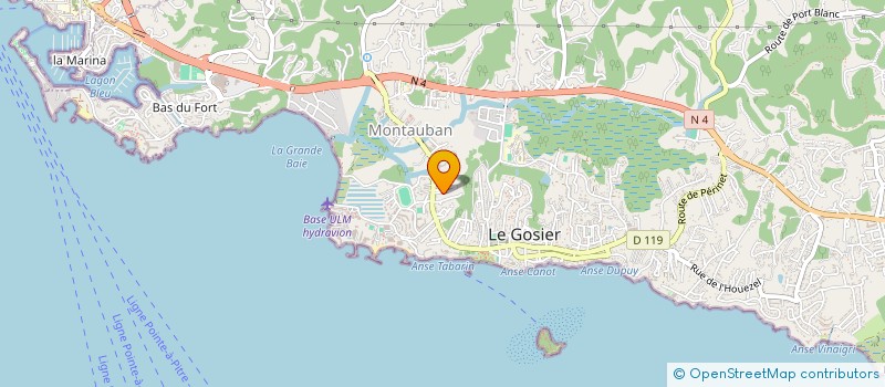 localisation de l'entreprise CORAIL LOCATION  LE GOSIER