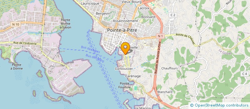 localisation de l'entreprise CORAIL RENOV  POINTE-A-PITRE