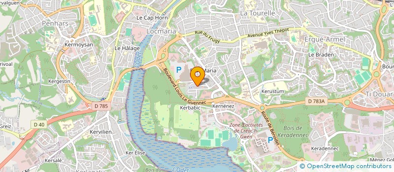 localisation de l'entreprise CORAIL SPACE à QUIMPER