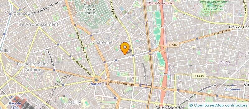 localisation de l'entreprise CORAJEUNI  PARIS