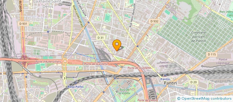 localisation de l'entreprise CORAL  AUBERVILLIERS